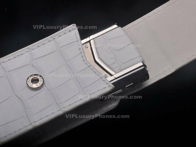 Vertu Signature Pearl Crocodile Skin
