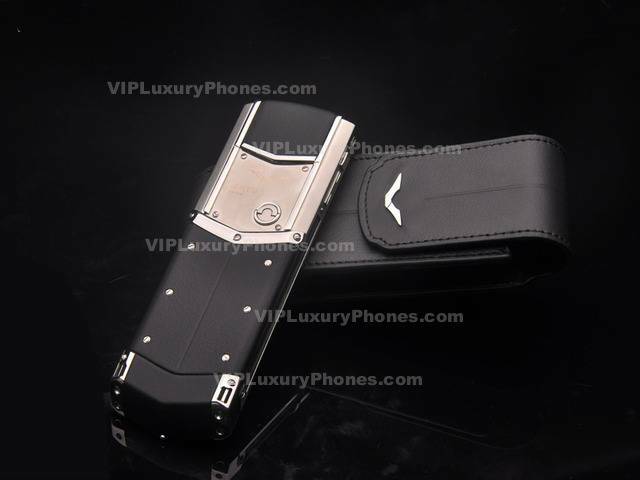 Vertu Black Leather Case 2022